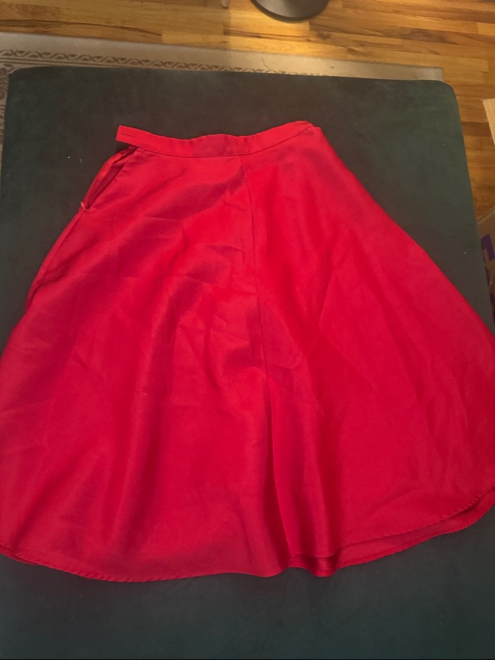 Forever 21 Bright Red Circle Skirt